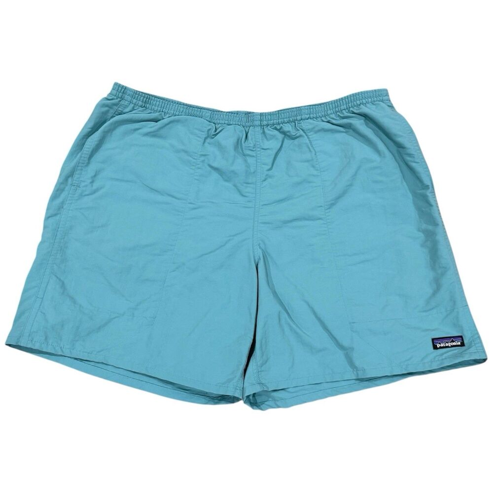 Patagonia Men's Baggies Shorts Lined Subtidal Blue Size XXL 7” Inseam Teal